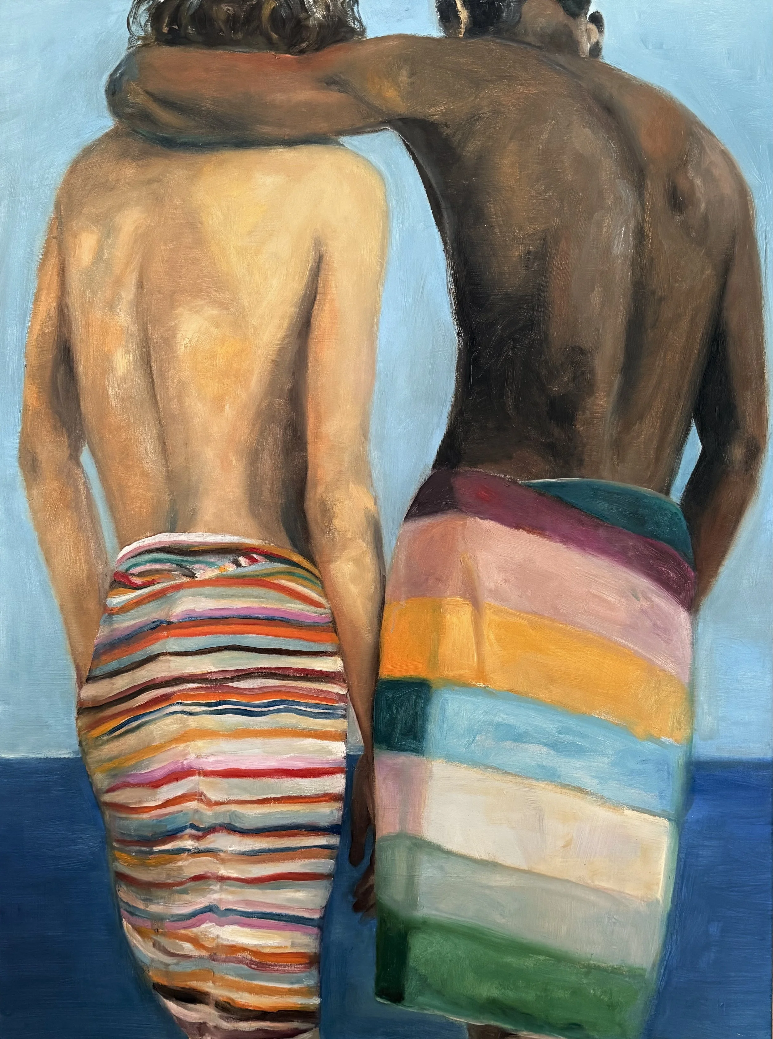 Together, oil on canvas, 80x60cm, 2026