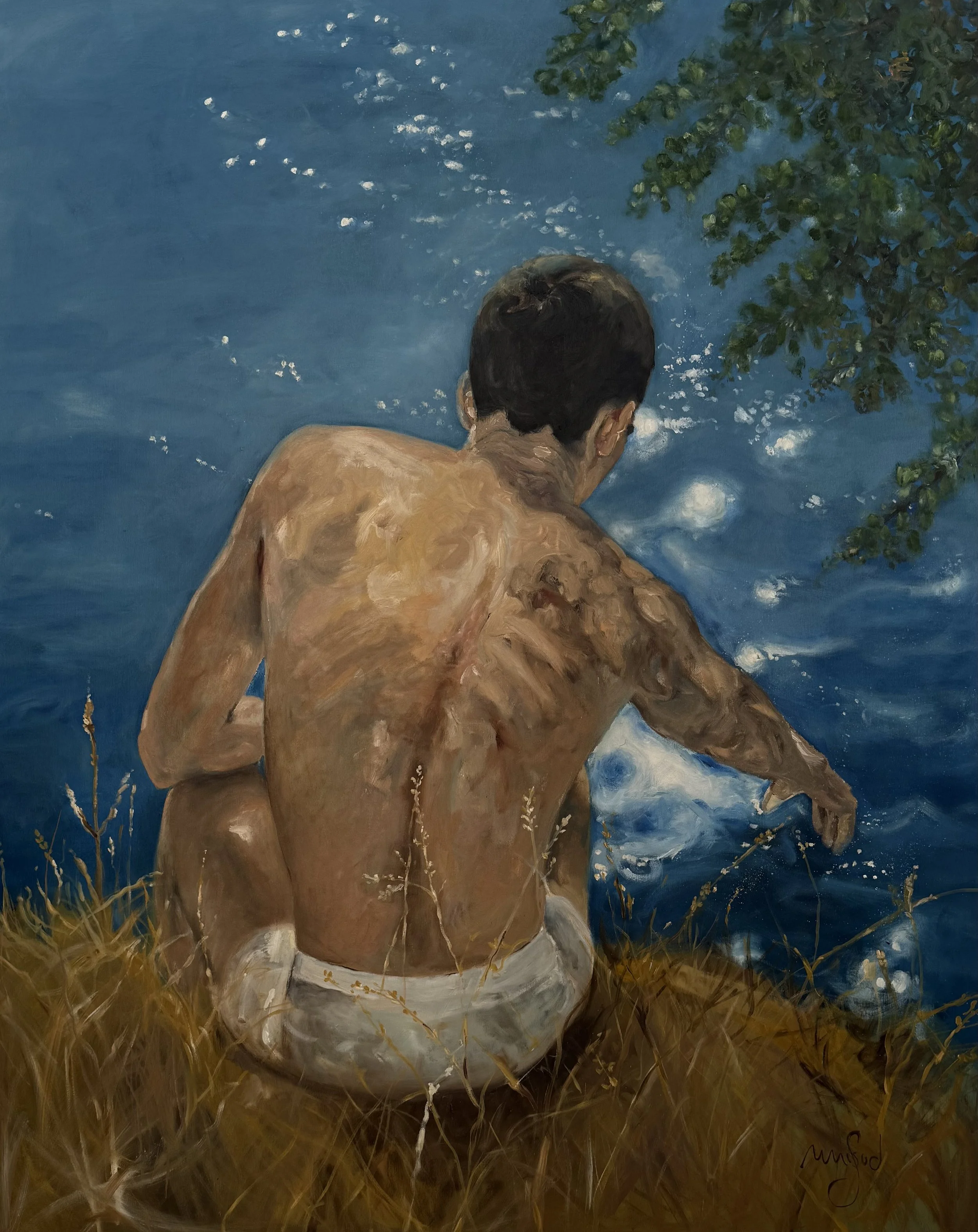 Shimmer, oil on canvas, 120x100cm,2026