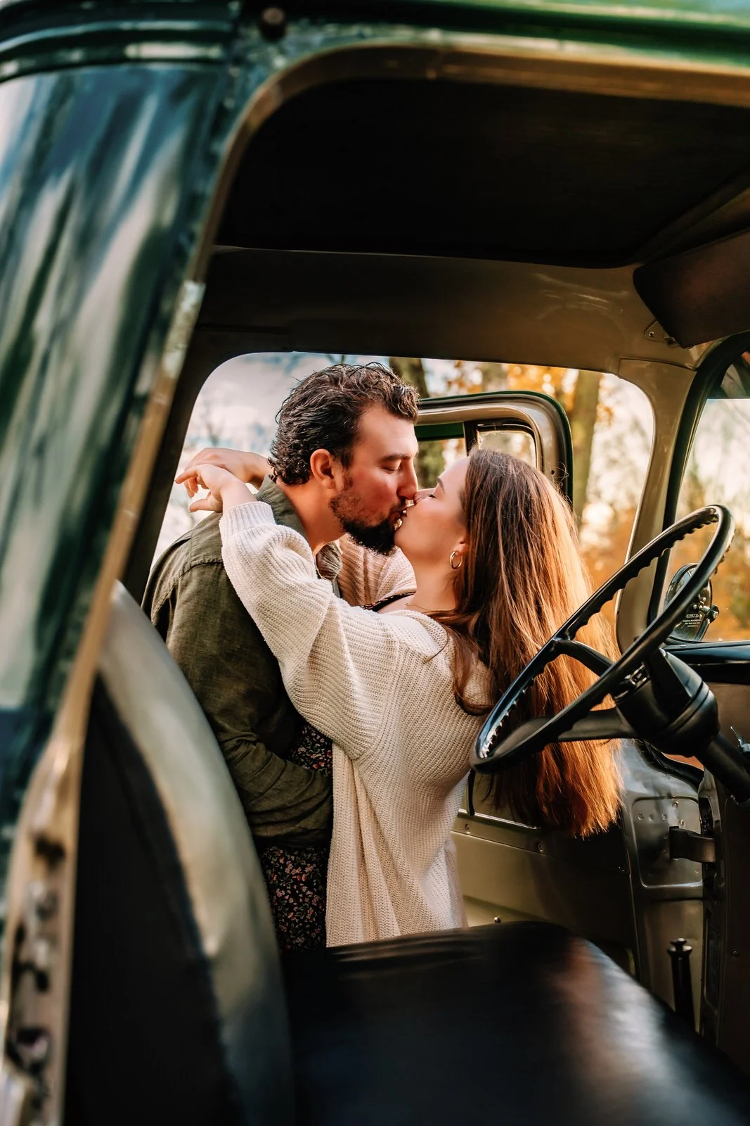young couple engagement session