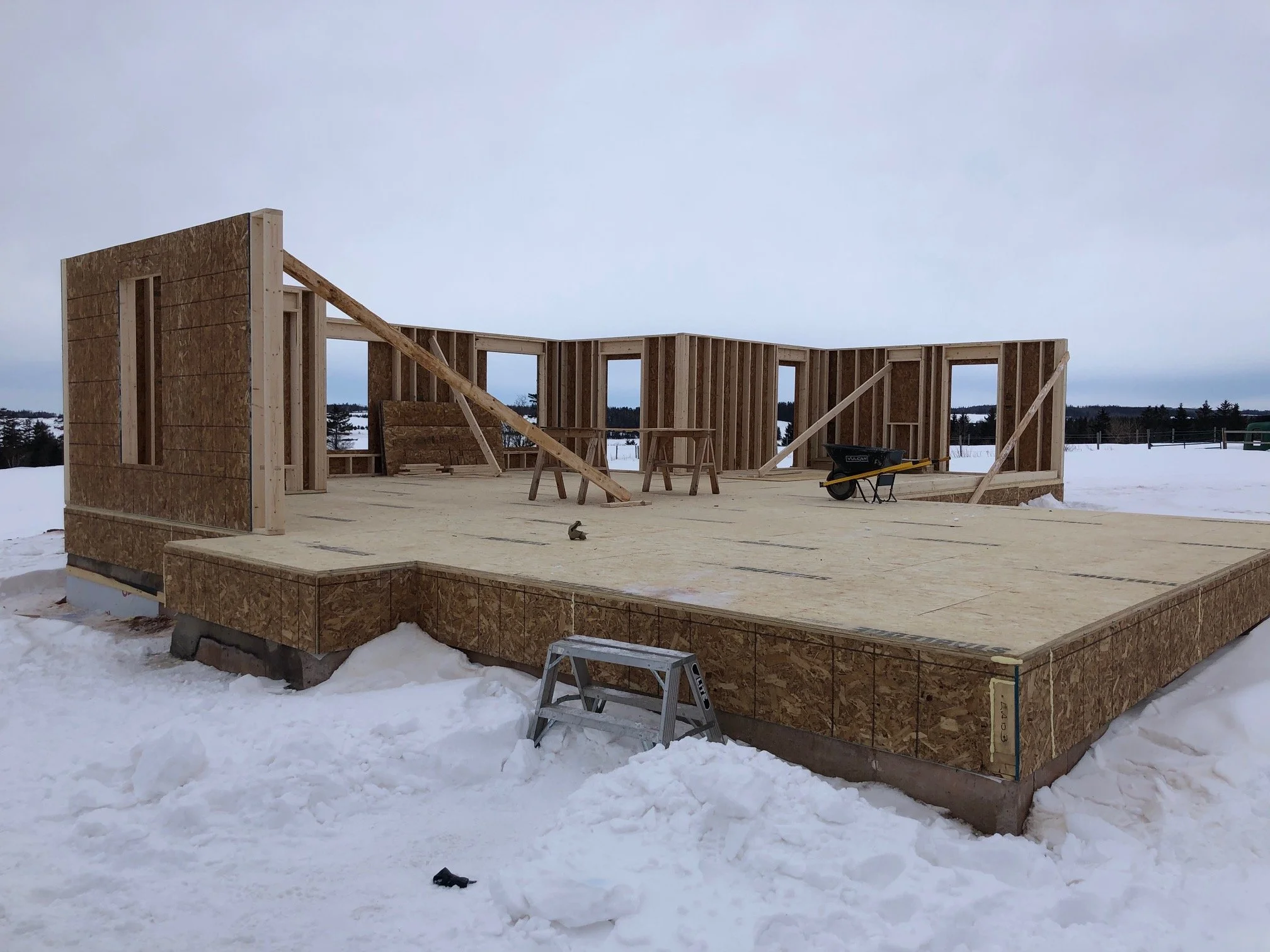 Southeast view with West walls.JPG