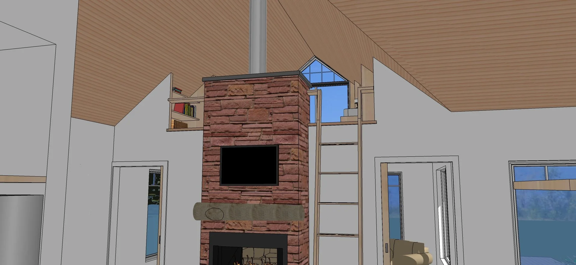 Looking up to loft.jpg