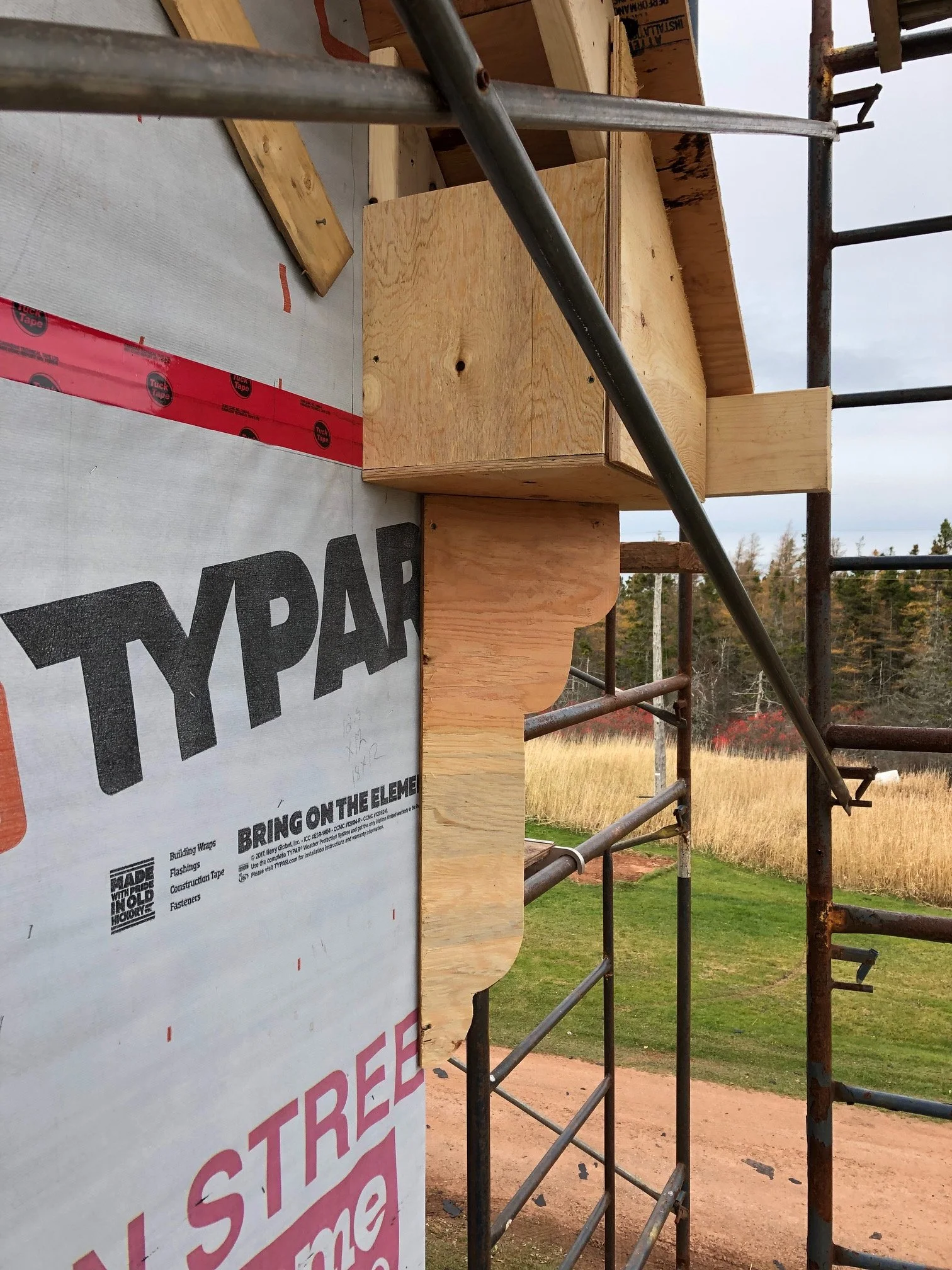 Eave return corner detail mock-up.JPG