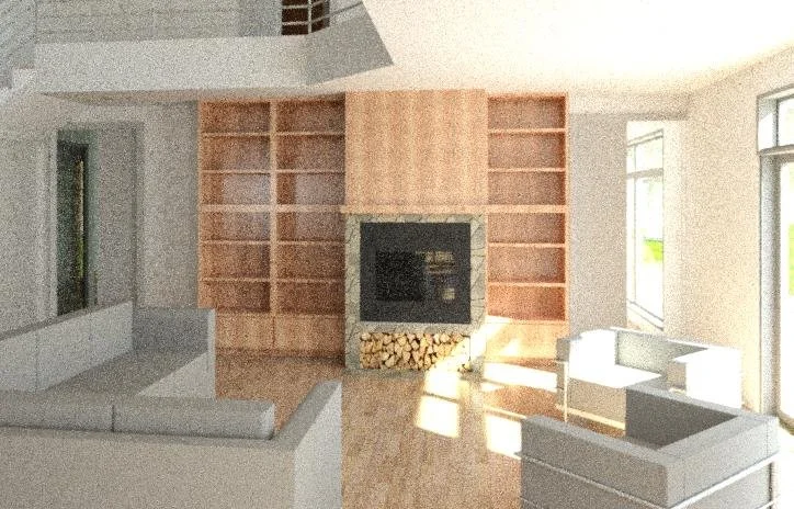 Book shelves & fireplace surround.jpg