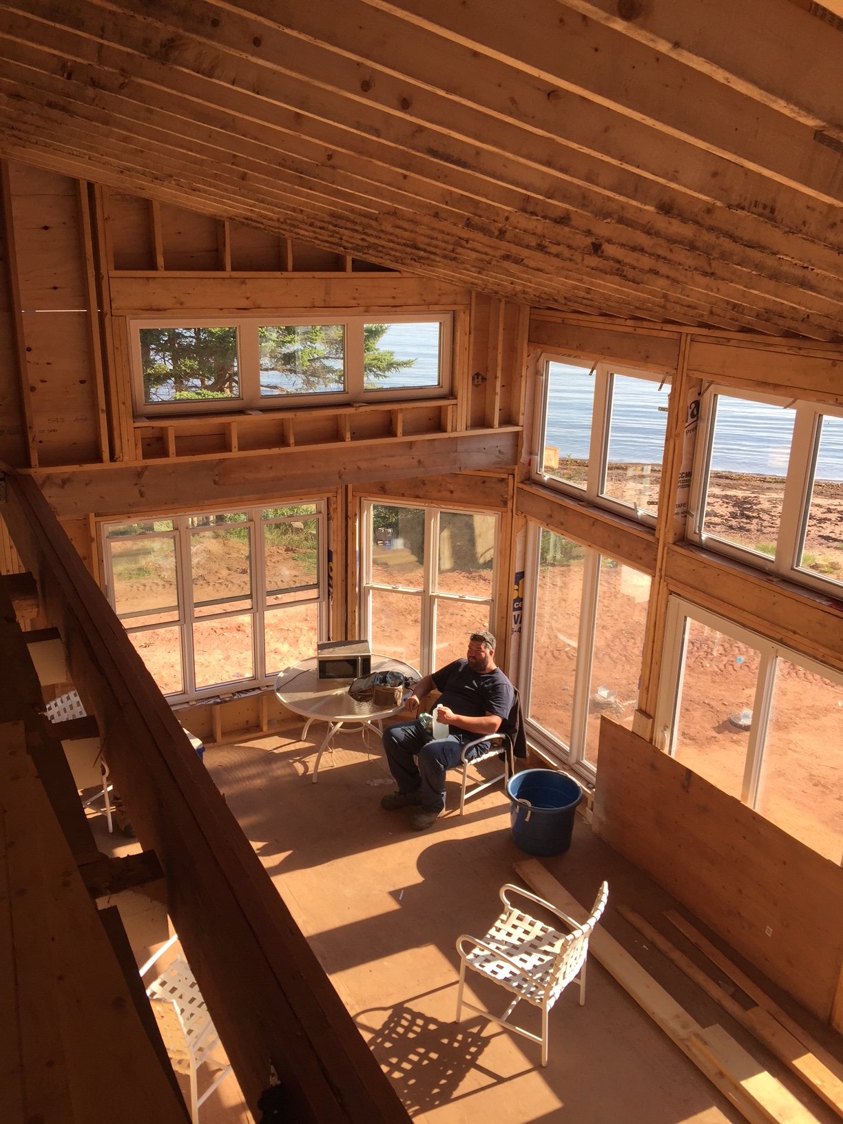 Looking  down into sun porch.JPG