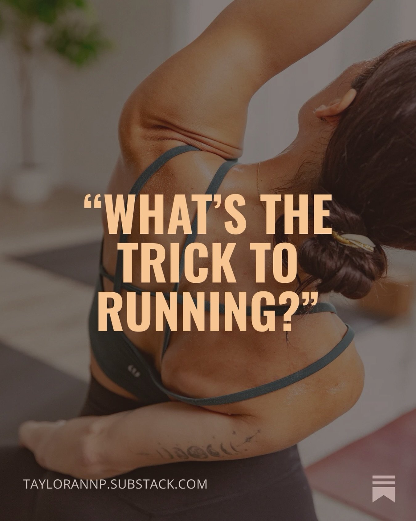 Spoiler alert. There isn&rsquo;t a trick. That&rsquo;s the trick. 

New substack 🏃&zwj;♀️

// somatics > everything 

run coach &bull; yoga teacher