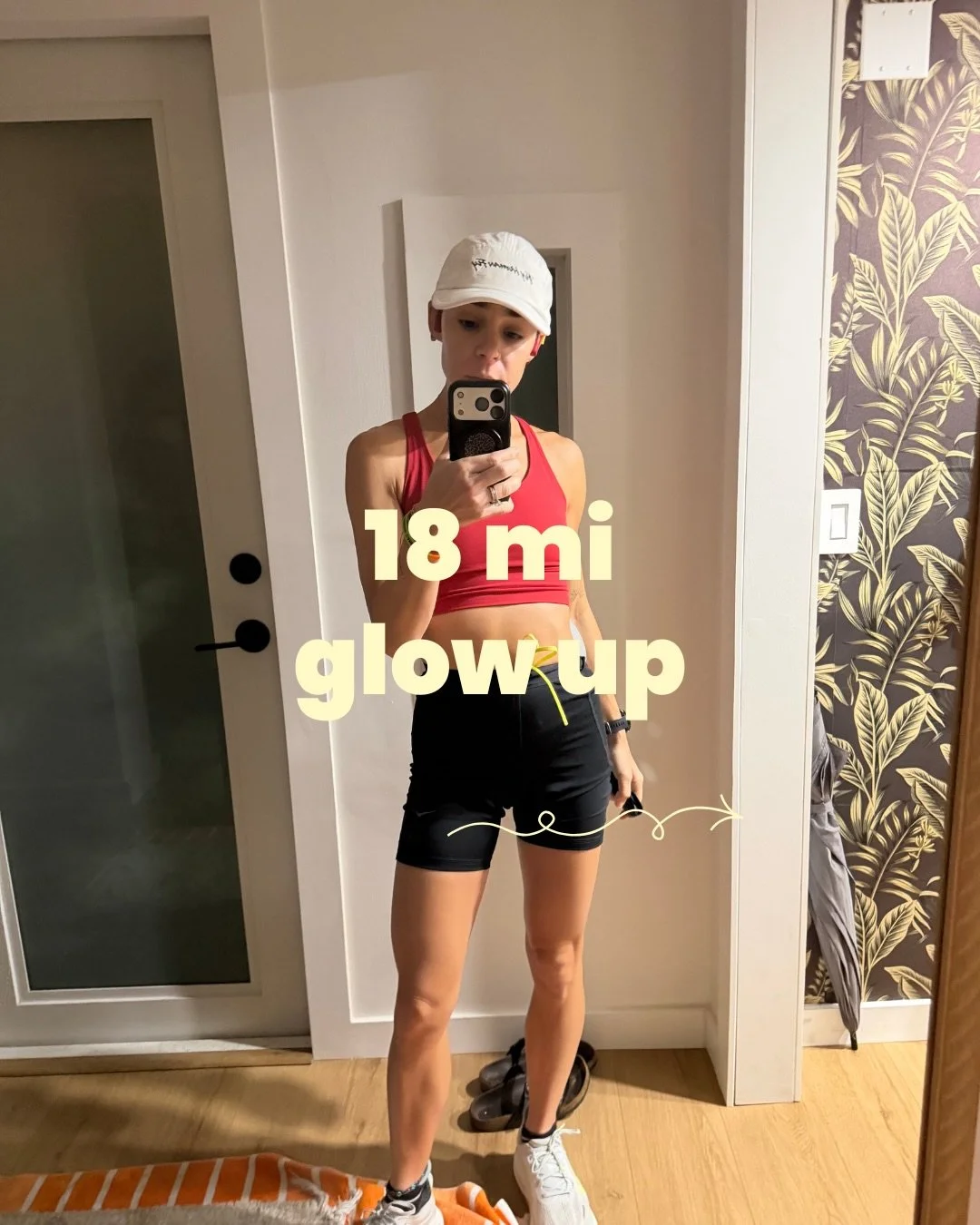the numbers tell one story. they aren&rsquo;t the whole story. 

aside from being all glittery and sparkly, thank you humidity.. this glow up was more than the 18 mi.. it was 

- 3 hours of a run dance party with my fav tunes - ranging from avici to 