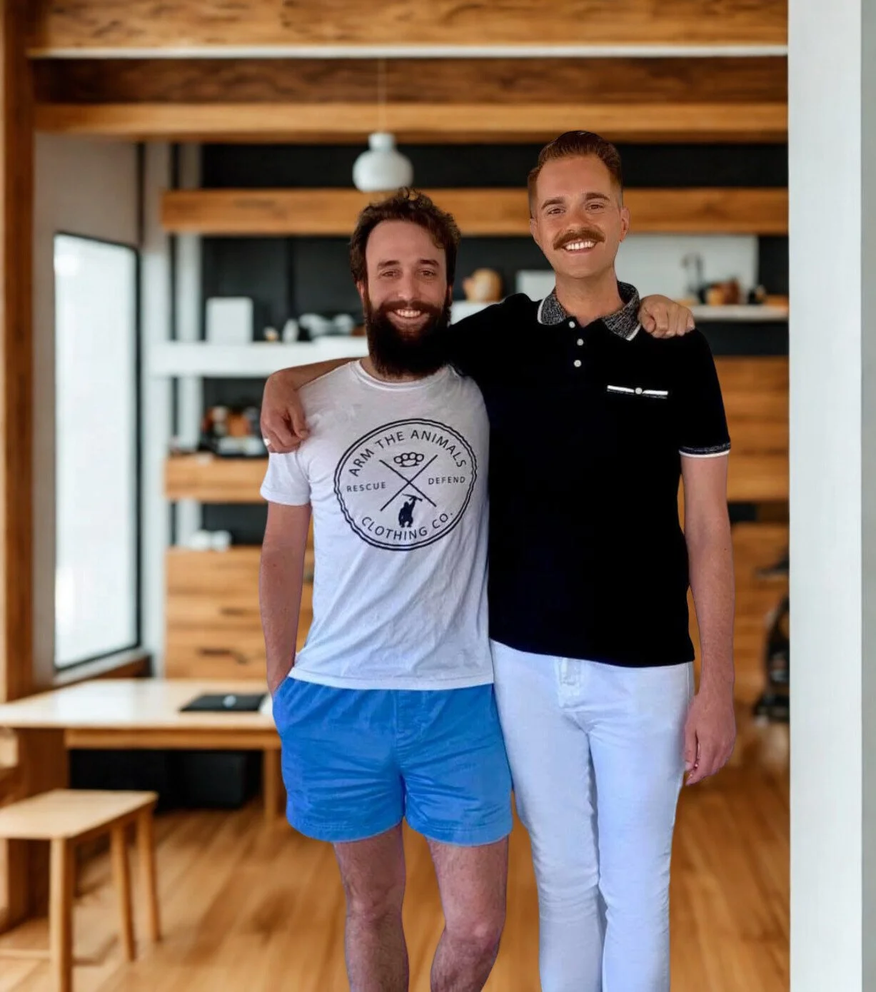Rueben Wuerdeman, a top Eureka MO real estate agent, standing next to his client a man smiling because he just closed on his new home in Eureka MO 