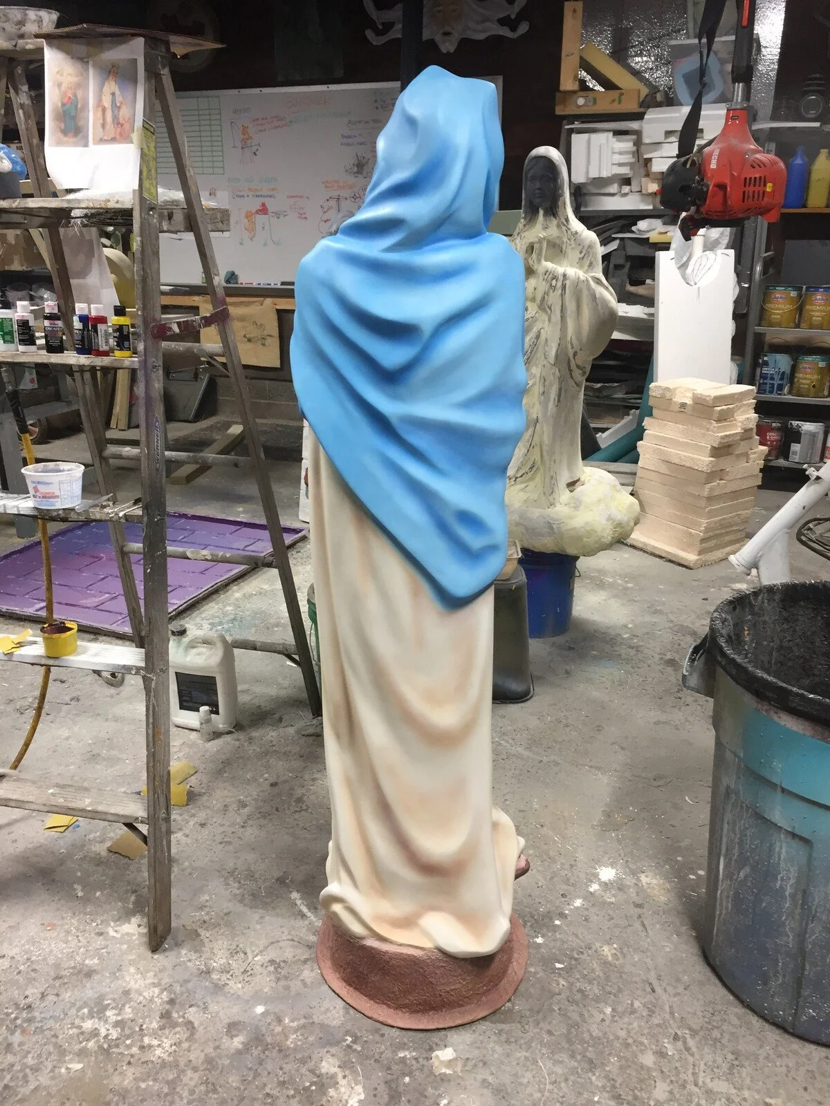Mary Fiberglass Statue (After) 