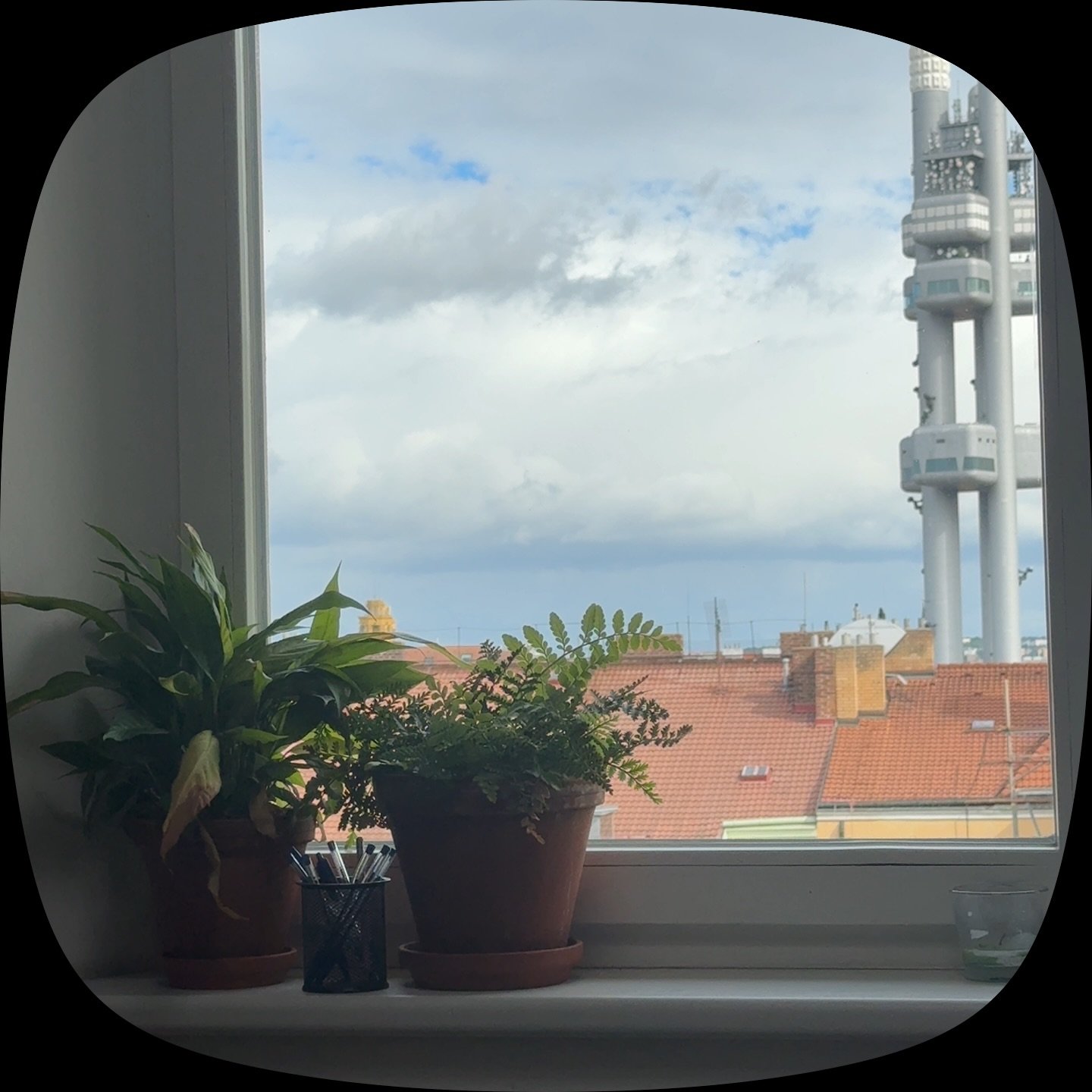 Are you playing with the &ldquo;Instants&rdquo; app too? 📸🤓

Here&rsquo;s my view of the Žižkov Tower from @locusworkspace 

I kind of like the old-school TV screen shape but hope they add the ability to use text on there too. I need me some jokes.