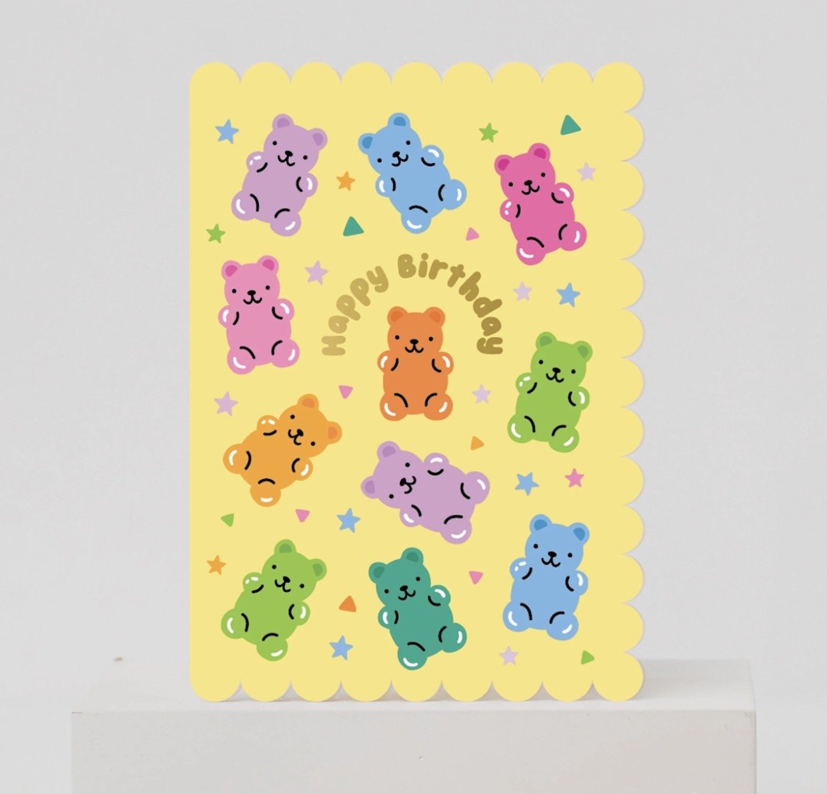 Cute Gummy Bear Kids Birthday Card