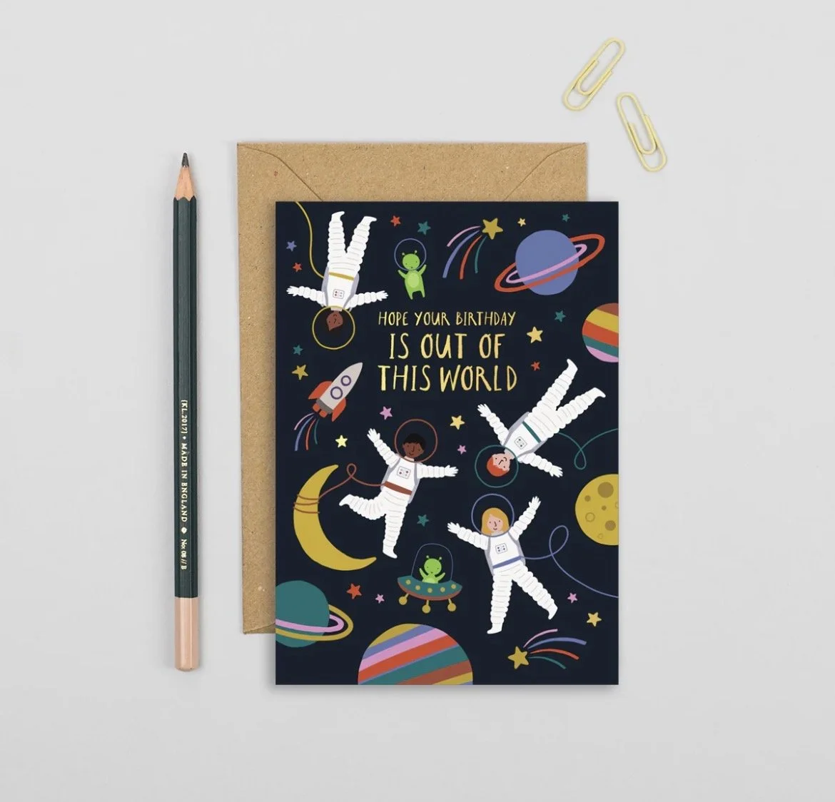 Space Birthday Card