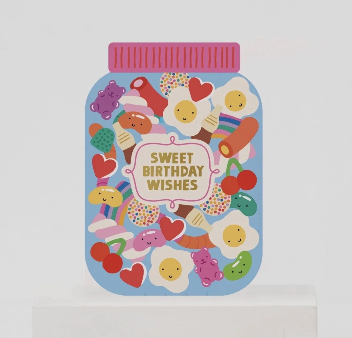 Sugar Rush Sweet Jar Kid's Birthday Card