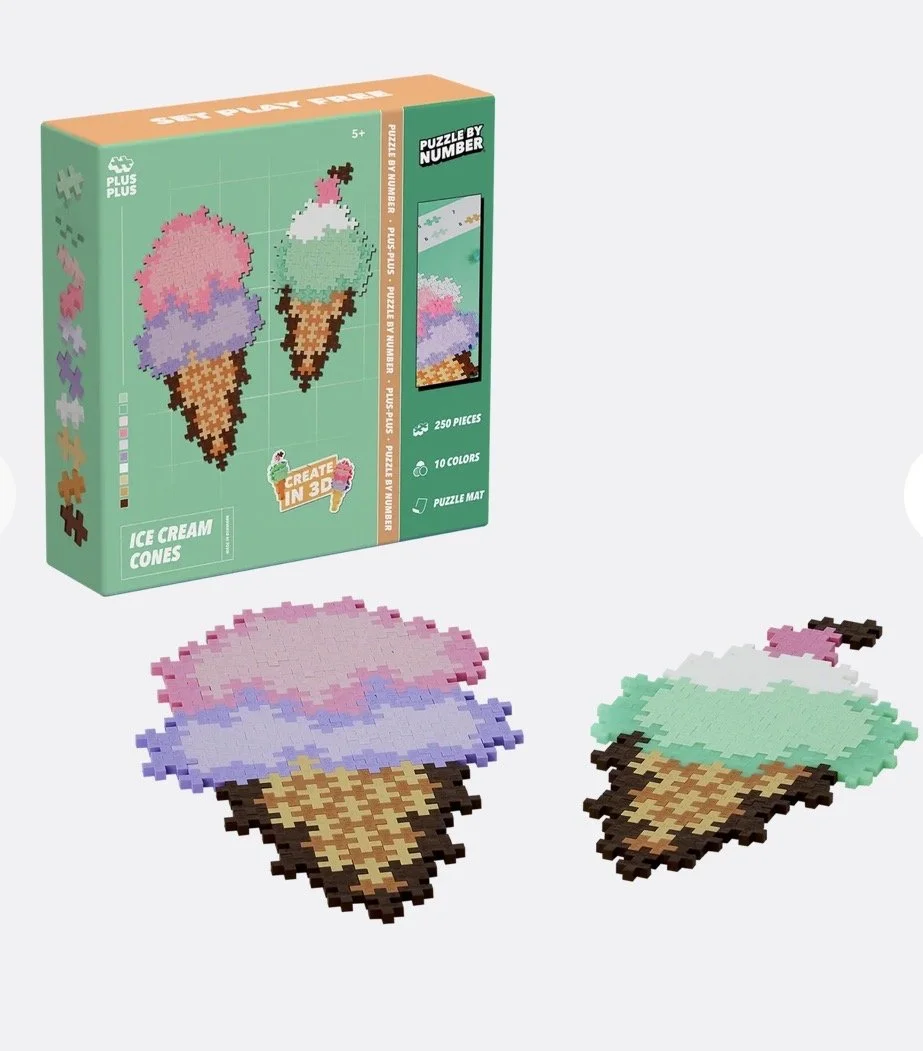 Puzzle By Number Ice Cream Cones