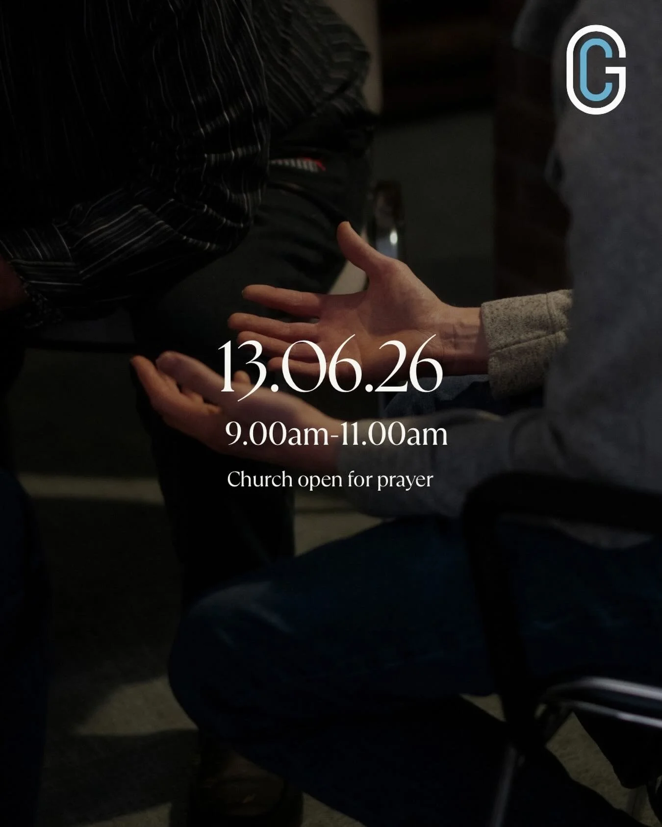 90 DAYS OF PRAYER 

This Saturday, church will be open from 9.00am-11.00am for a time of prayer as we meditate and listen to what God has to say to us. 

We would love for you to join with us.
