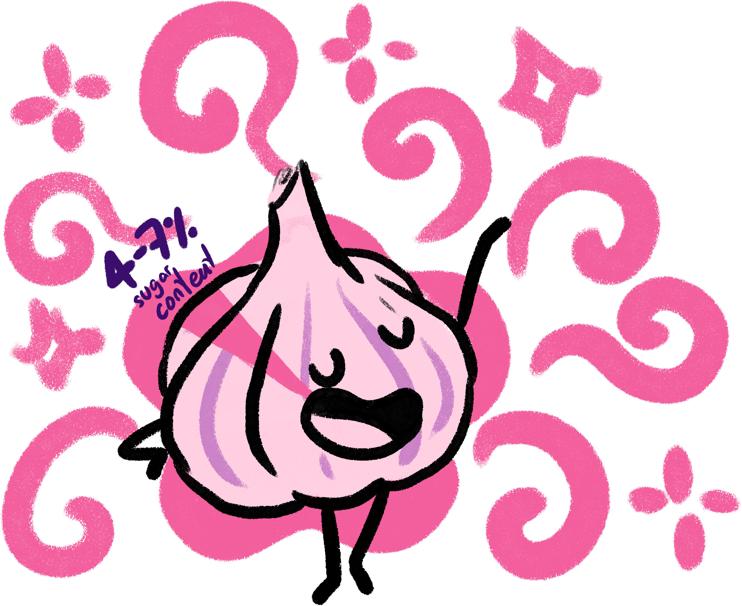 Flamboyant garlic with all its sweetness - between 4 and 7% in terms of sugar content