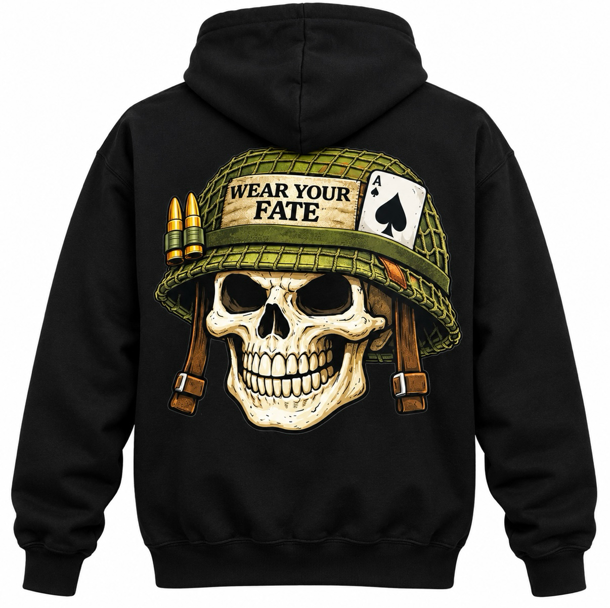 Black Brain Bucket Hoodie