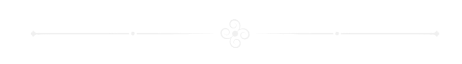 Decorative horizontal line with swirling design in the center and arrowheads at each end.
