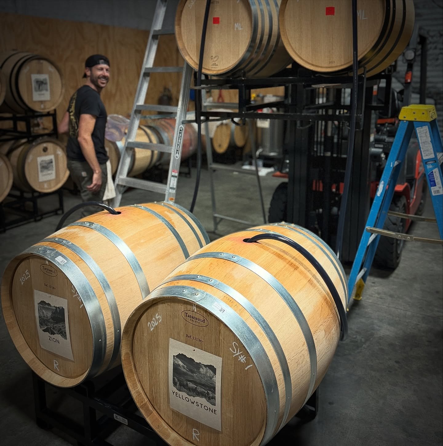 Letting the wine babies breathe a little. 🍷

Gravity racking from barrel to barrel is slow, meticulous work &mdash; no pumps, no rushing, just patience and precision. Every transfer is done gently to protect the texture, aroma and soul of the wine.

