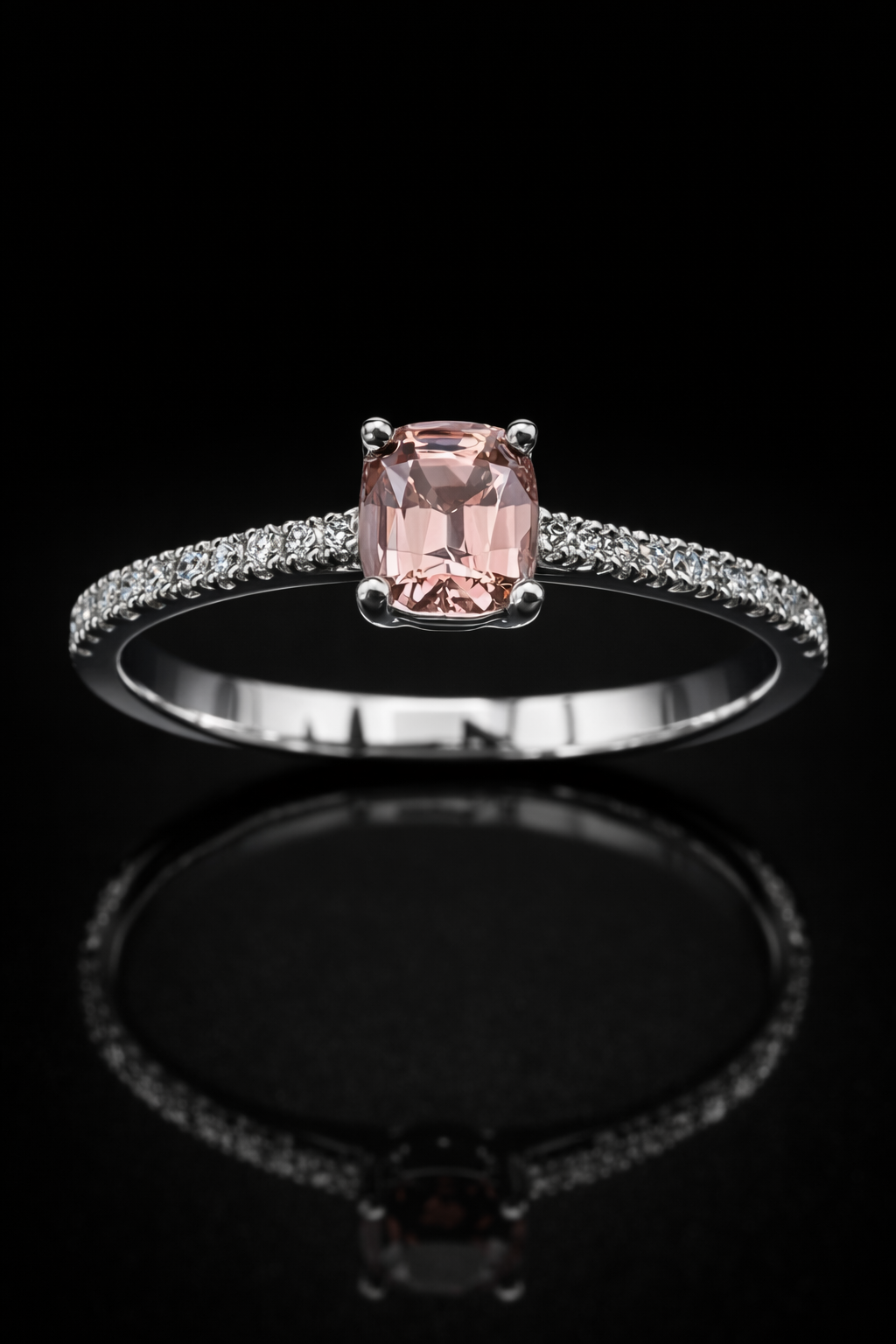 Peach Blossom Spinel Ring