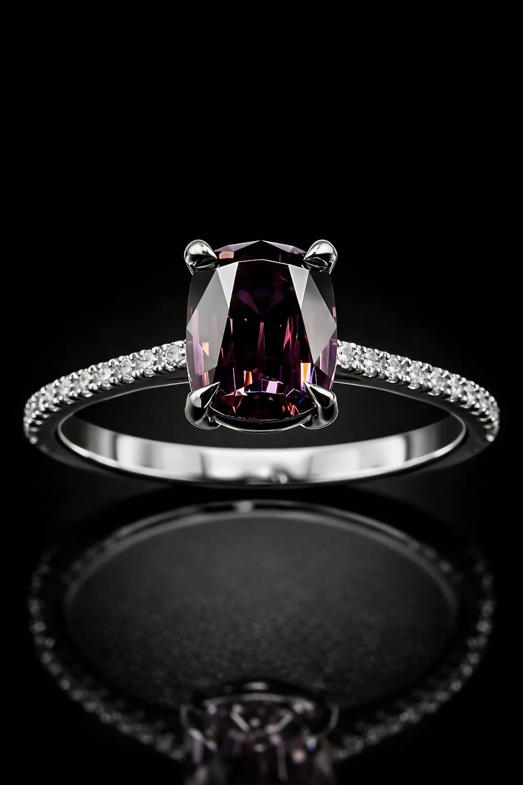 Magenta Blossom Spinel Ring