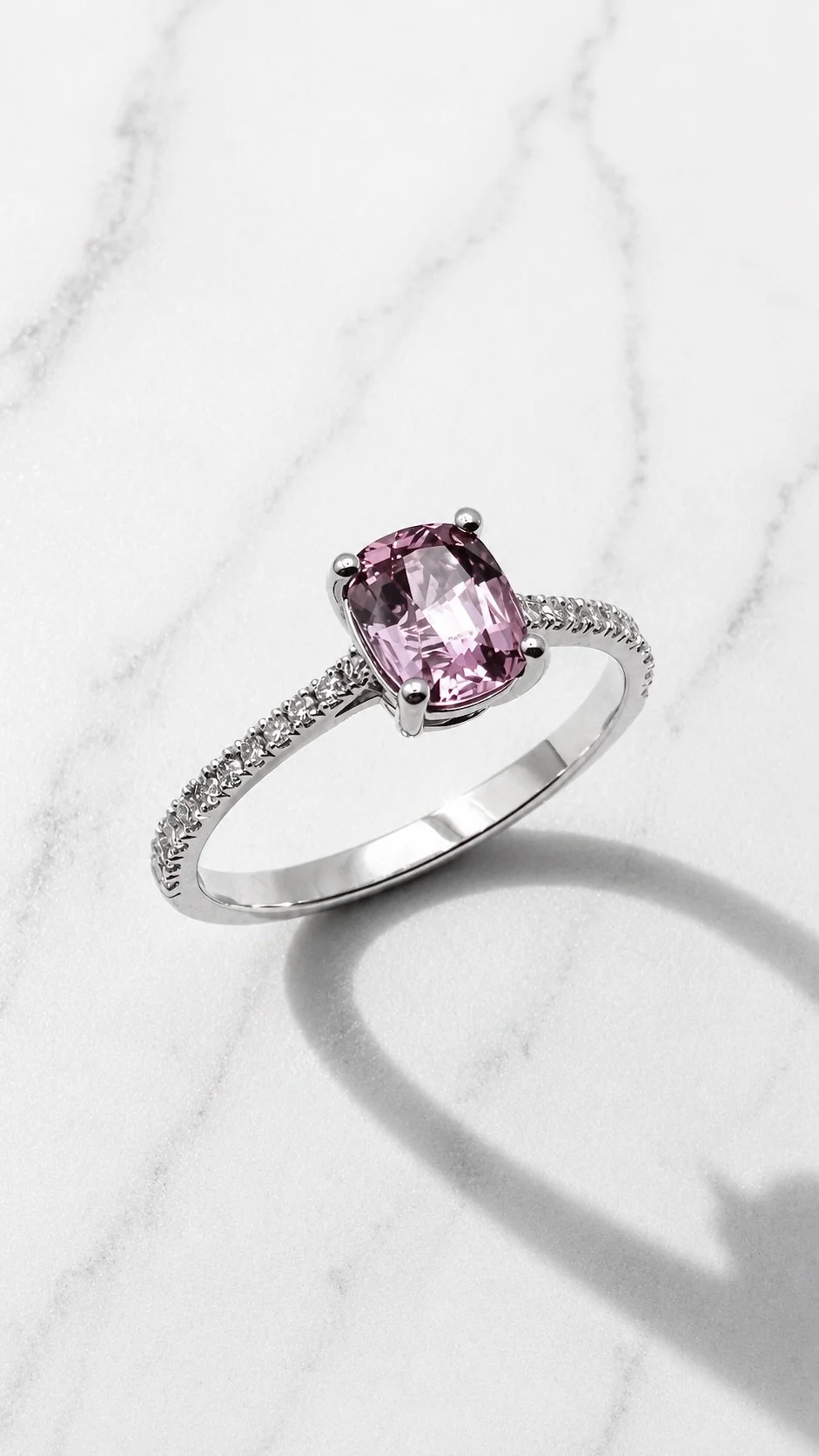 Sakura Blossom — Pink Spinel Ring 14K Gold
