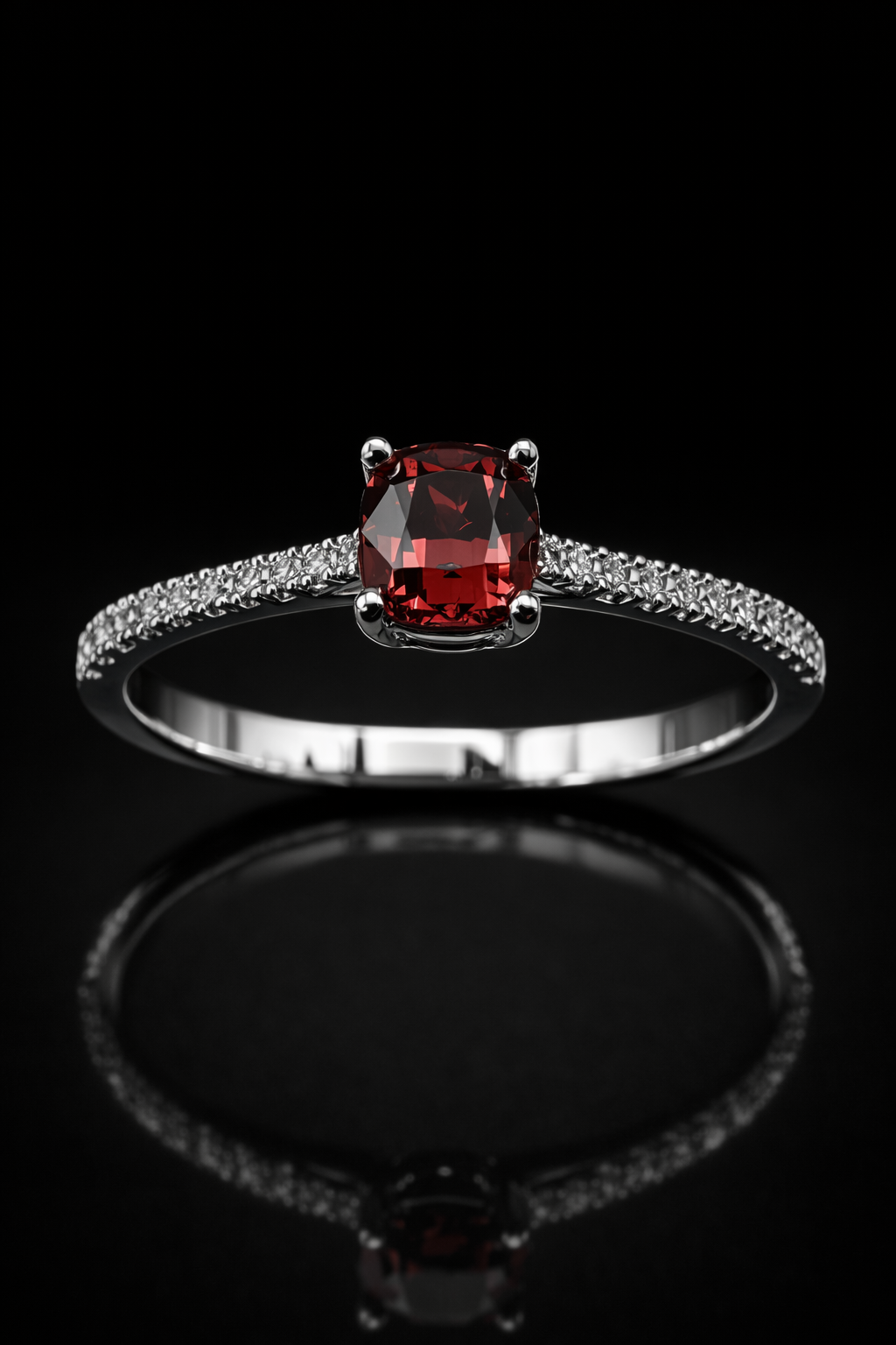 Flame Blossom Spinel Ring