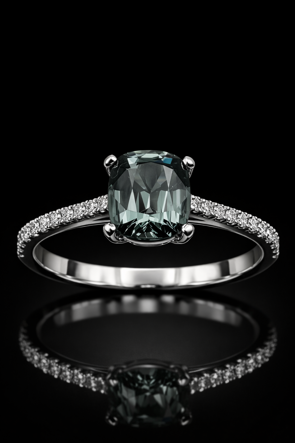 Teal Blossom Spinel Ring