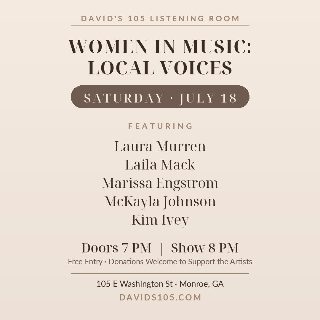 Local Voices: Female Showcase at David’s 105