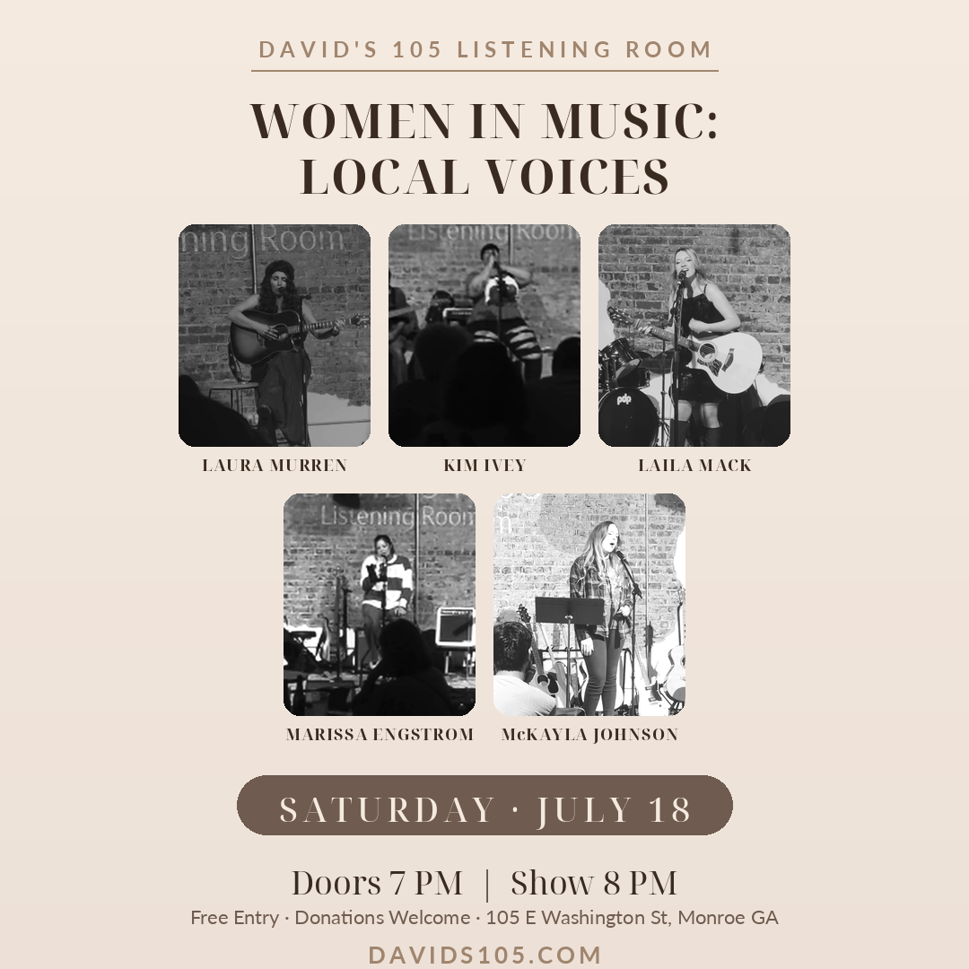 Local Voices: Female Showcase at David’s 105