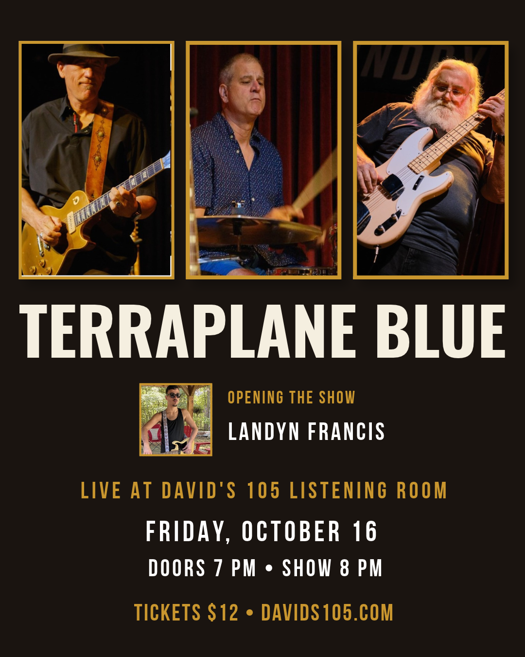 Terraplane Blue Live w/ Landyn Francis opening