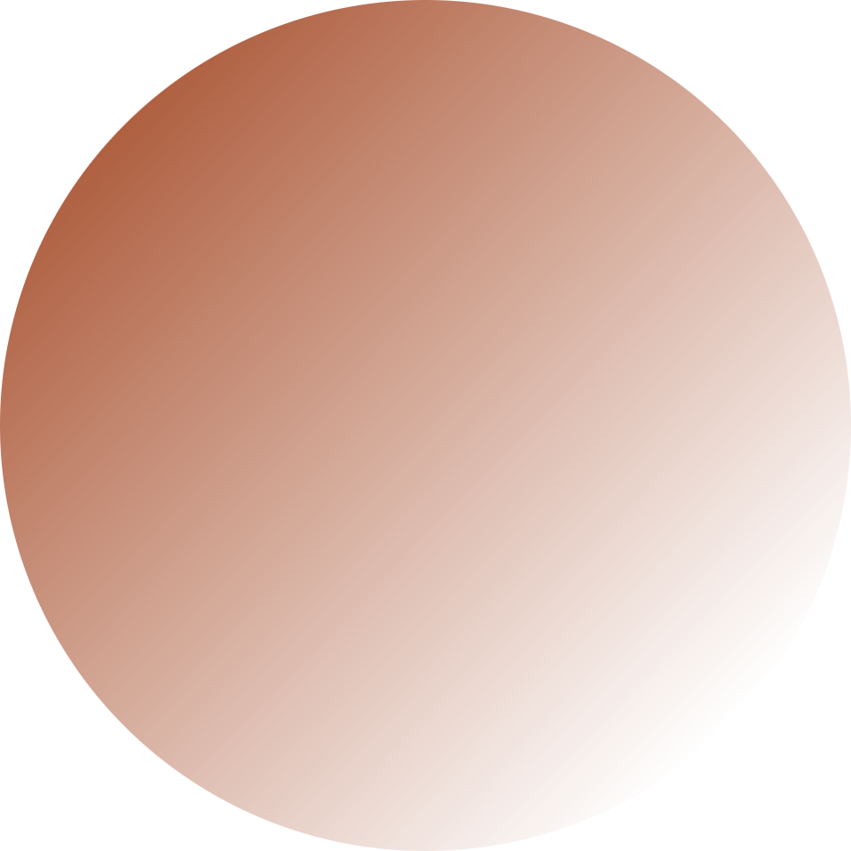 A circular gradient with shades of orange, gray, and black, blending smoothly from darker to lighter