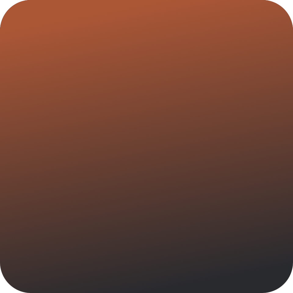A square gradient with shades of orange, gray, and black, blending smoothly from darker to lighter