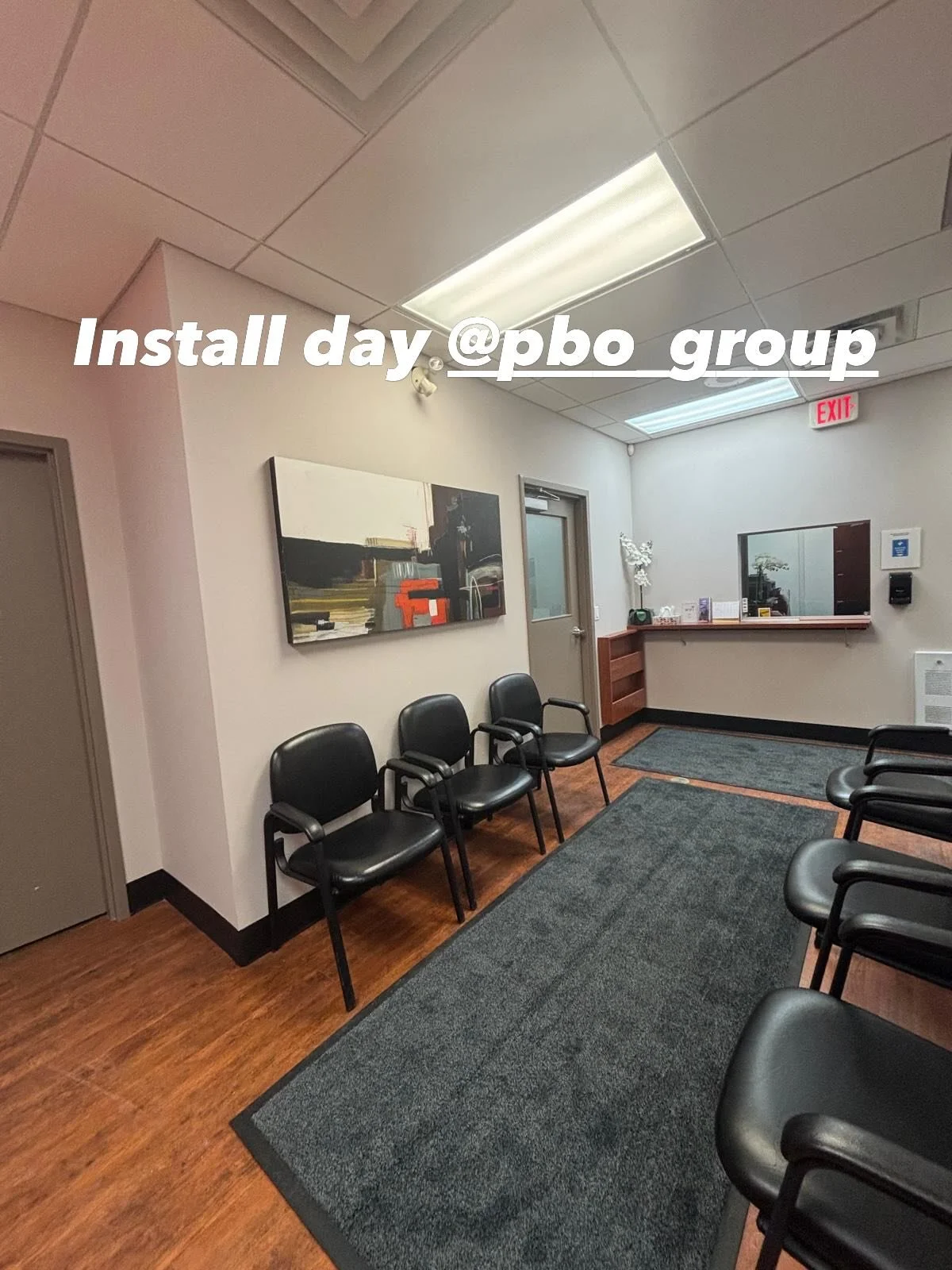 This newly renovated space for @pbo_group was in need of some colour !! I was happy to provide them with a bunch of pieces . They do some amazing work give them a follow.