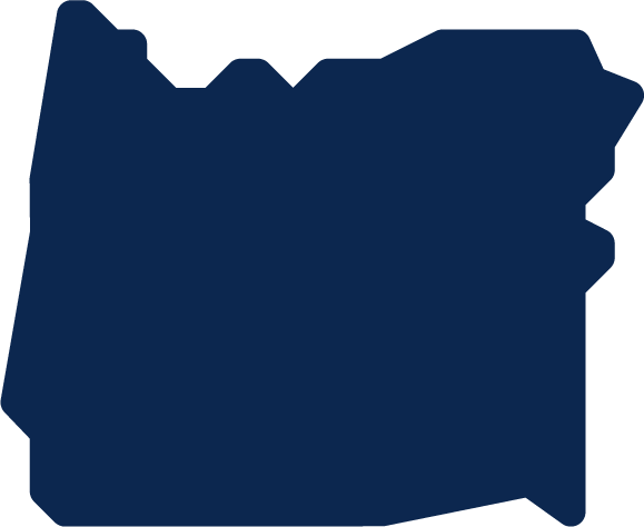 Outline of the state of Washington.