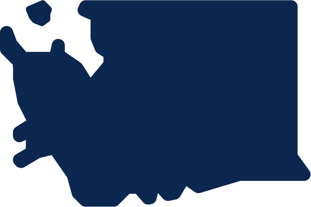 Outline map of the United States with a focus on the West Coast.