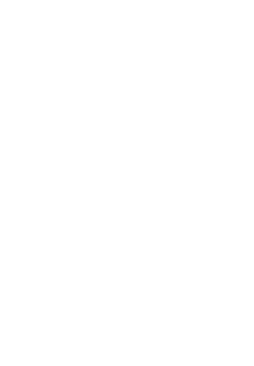 White line drawing of a branch with eight leaves against a black background.