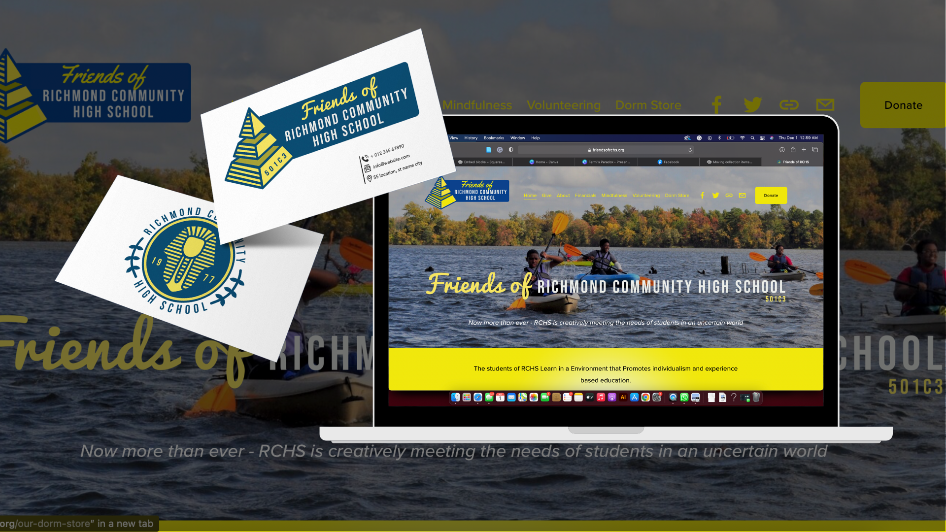 Friends of RCHS Non-Profit Website Design