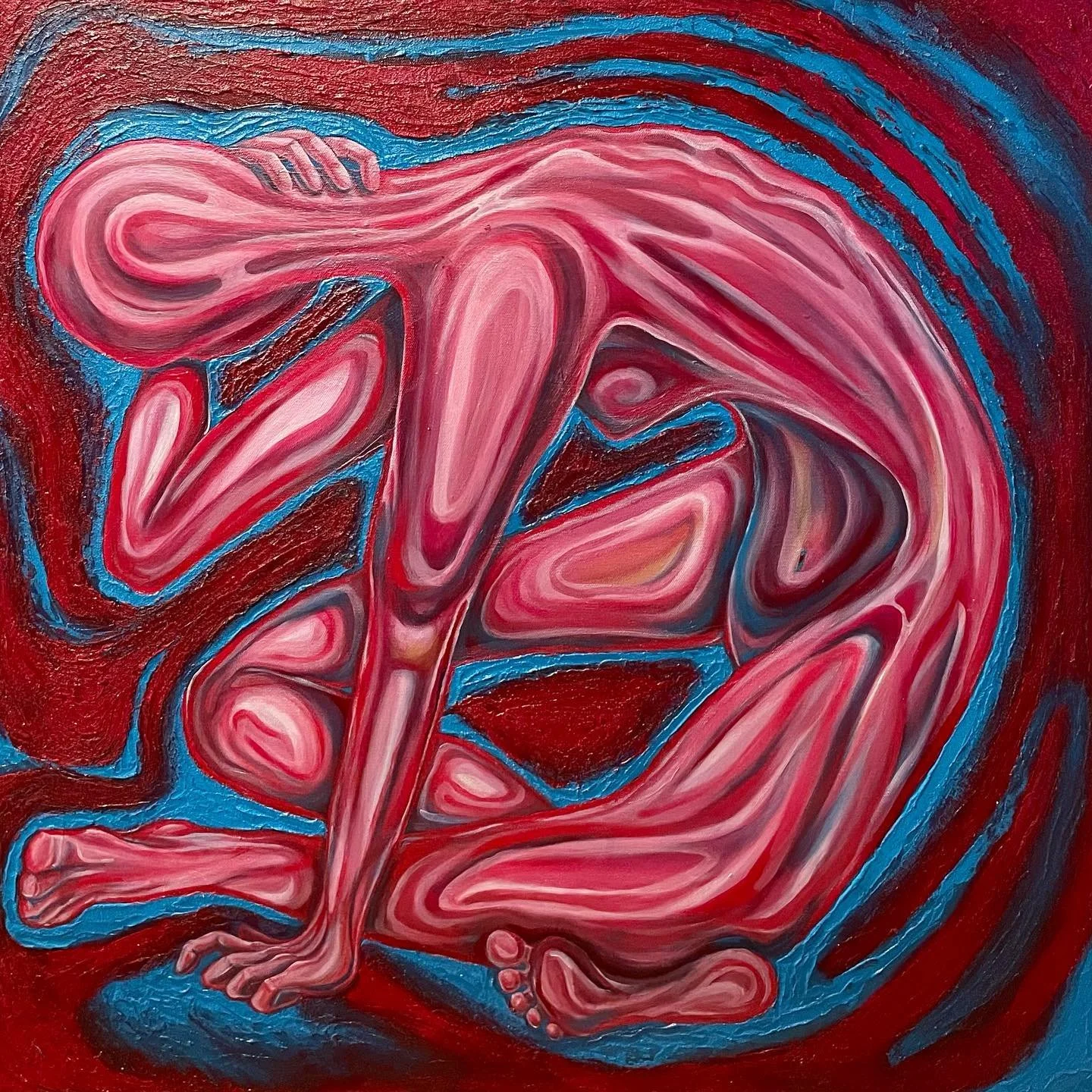 Boundaried weight (2024)
Acrylic on canvas 

#painting #finearts #acrylic #canvas