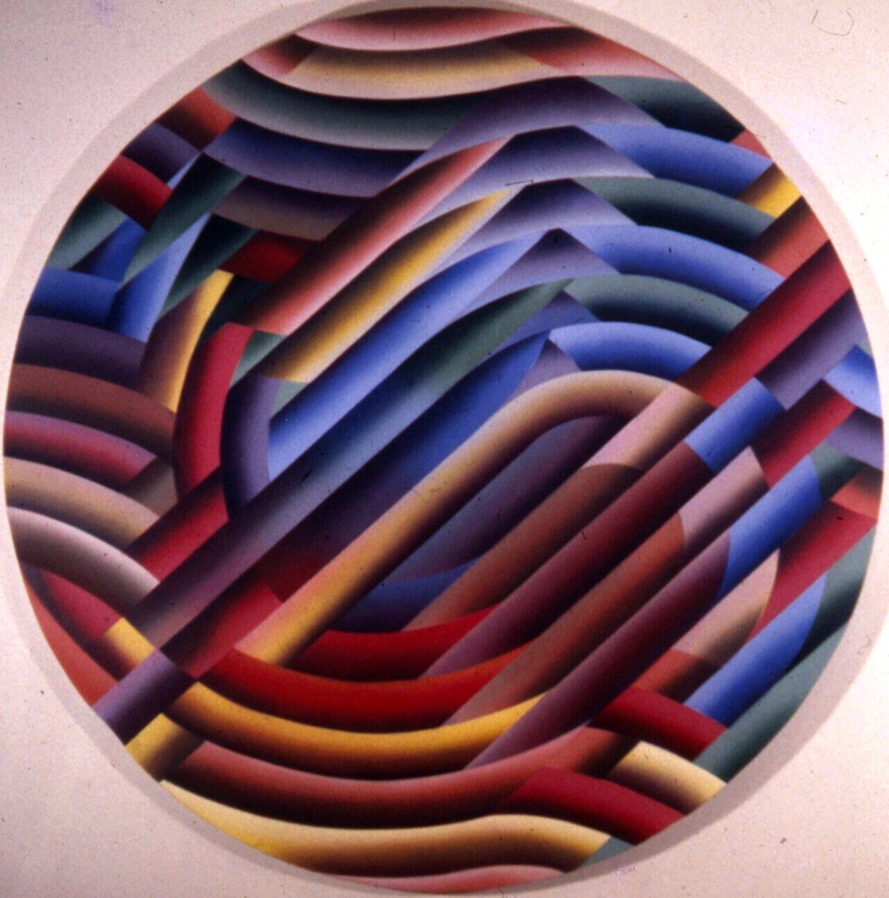 ed ferszt - 1972 Circle 6 ft Dia Sprayed Acrylic on Canvas Crivate Collection Colorado.jpg