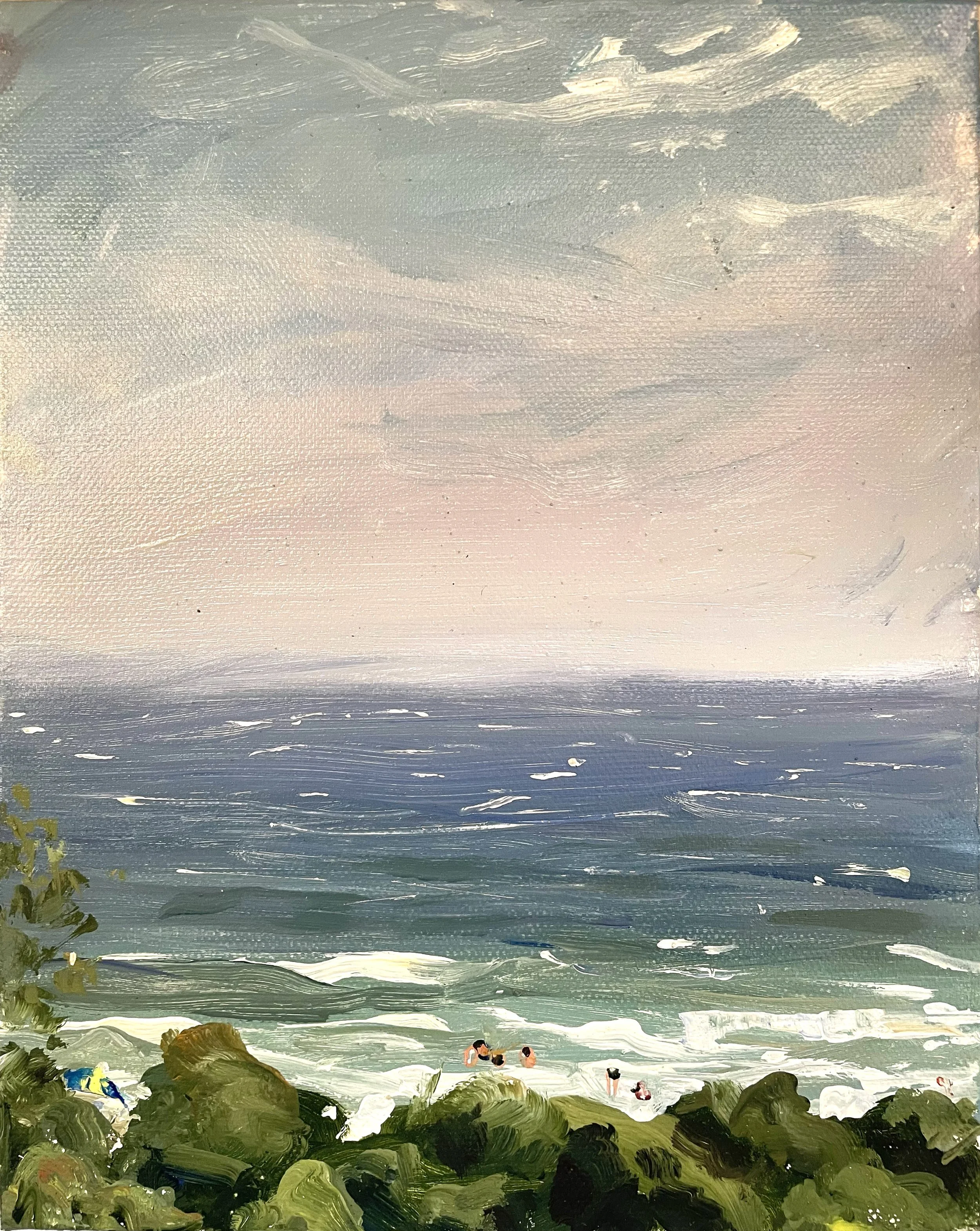 B - Swimming at the ocean house acrylic on canvas.jpg