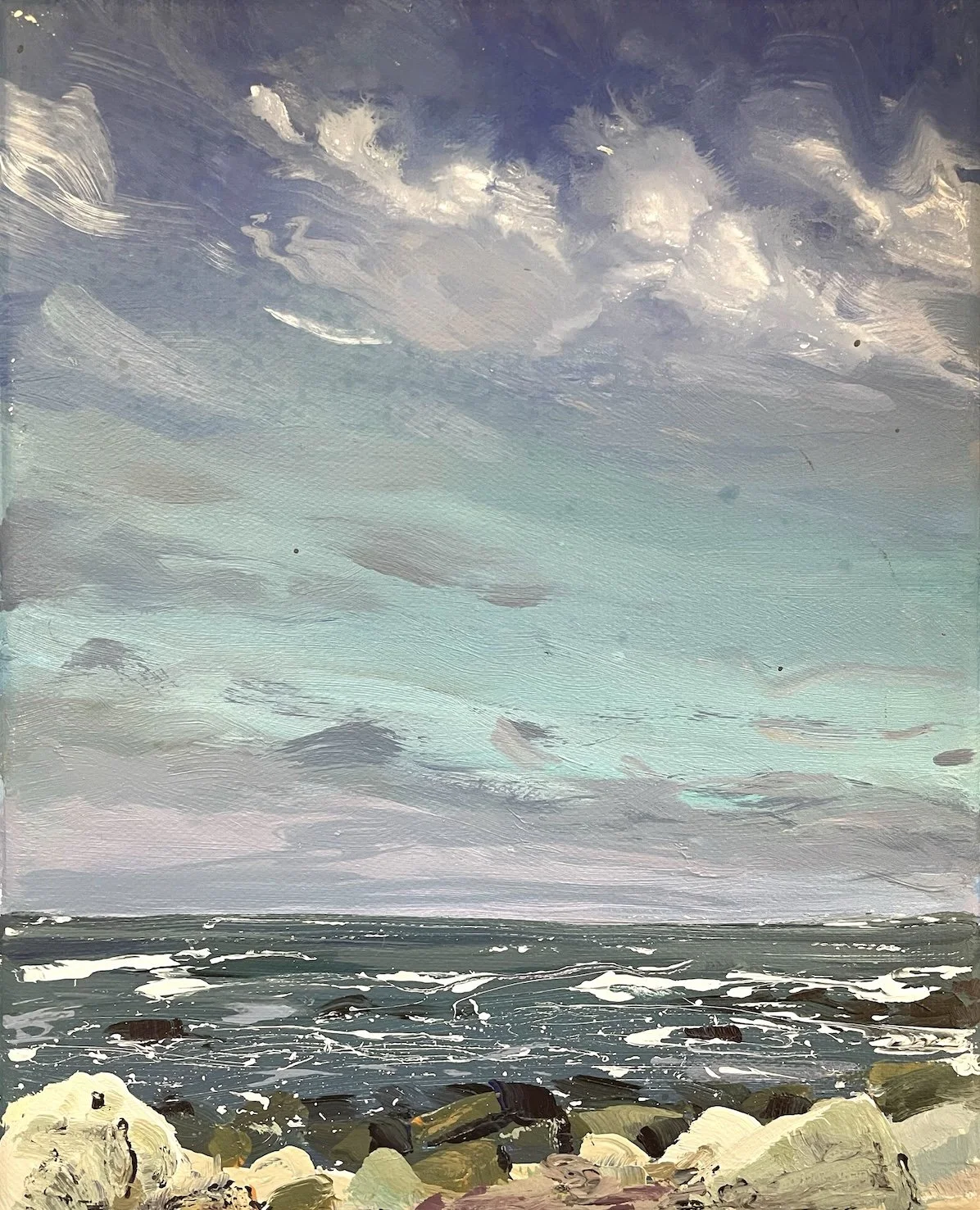 B - On the rocks acrylic on canvas.jpg