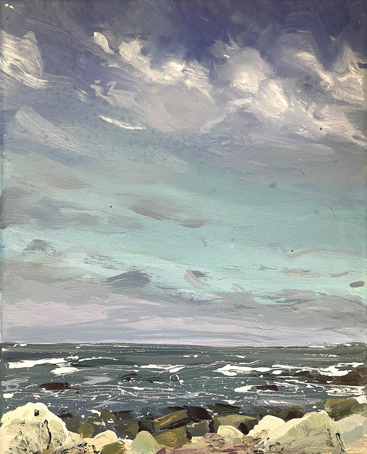 B - On the rocks acrylic on canvas.jpg