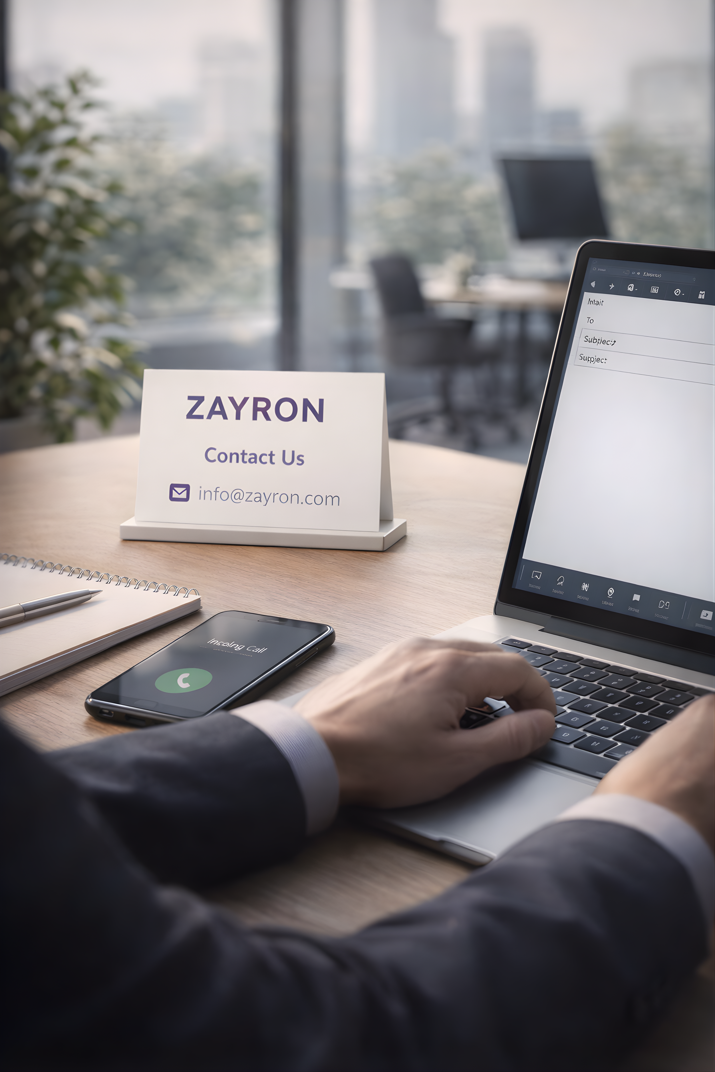 Zayron team member providing professional consultation and customer support.