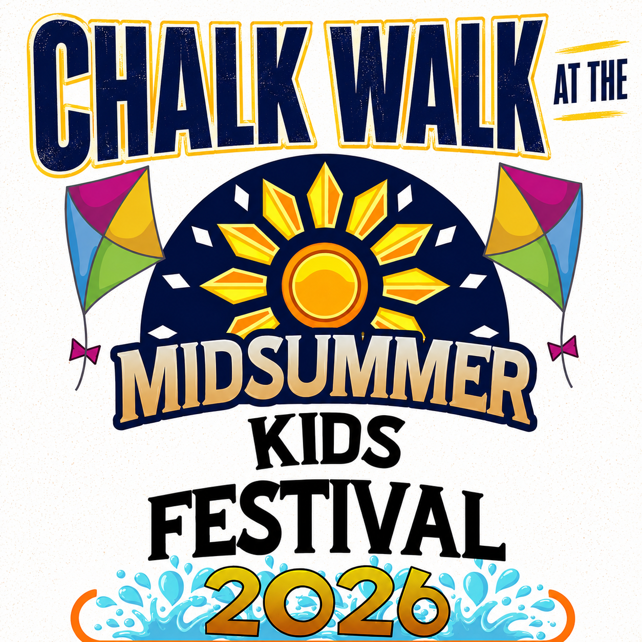 Chalk Walk at the Midsummer Kids Festival