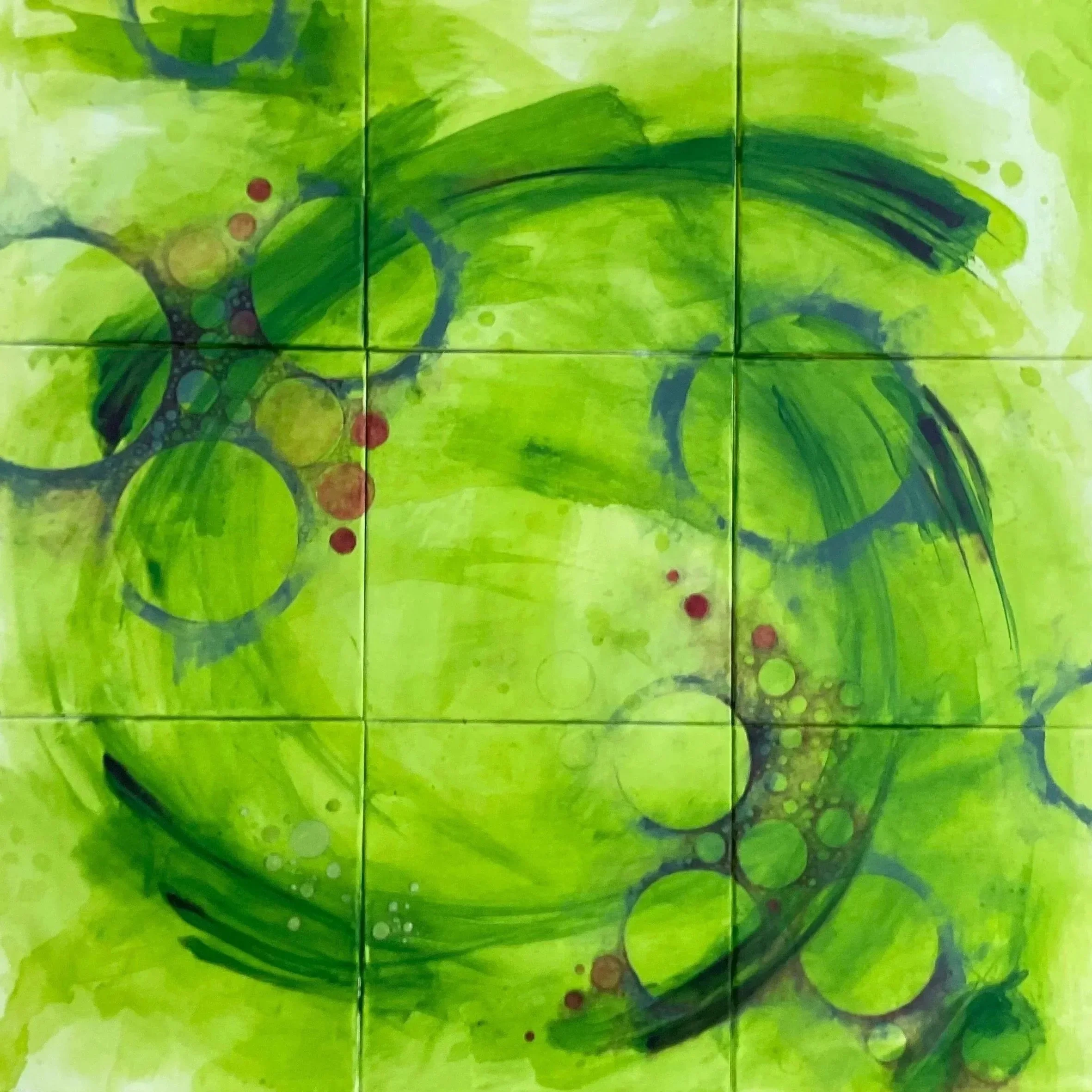  Swirling    Acrylic on Canvas  |  30" x 30" 