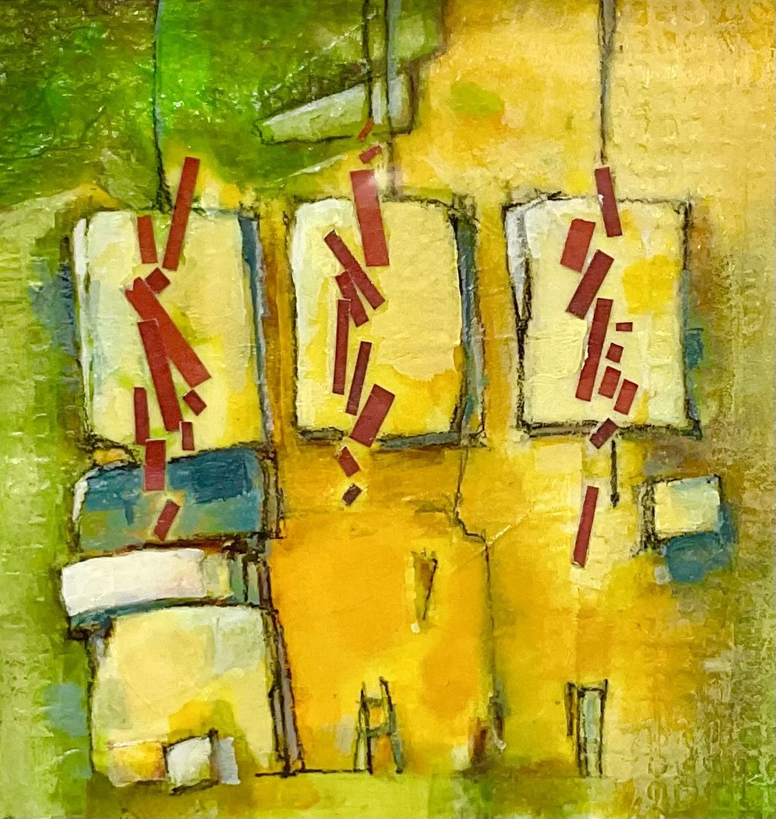  Lanterns    Mixed Media  |  20" x 20" 