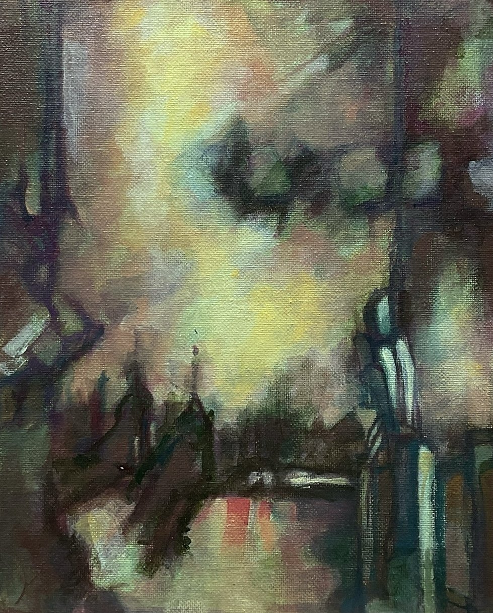  After the Service    Acrylic on Canvas  |  24" x 30" 