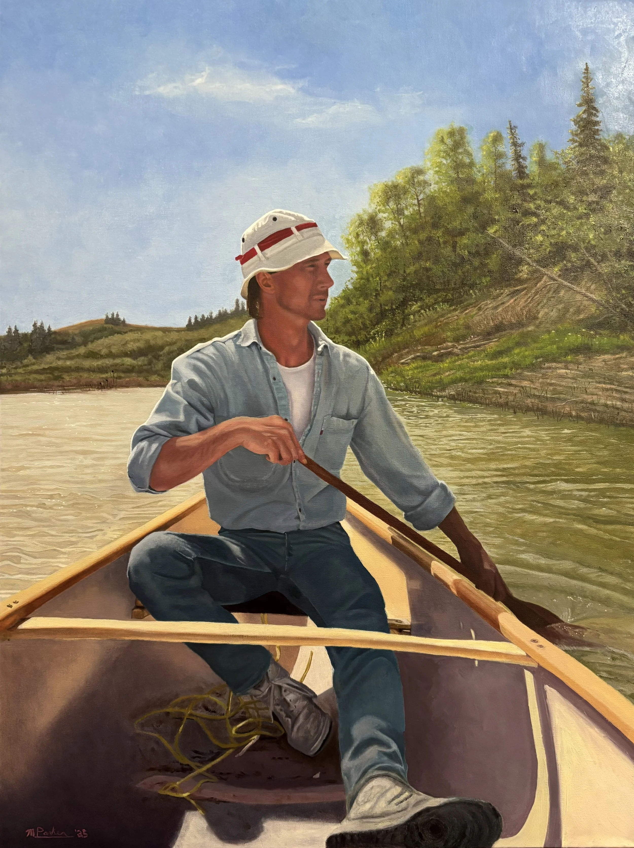 'Heart of Gold', 2025, Oil on linen - 18" x 24".  Private Collection.