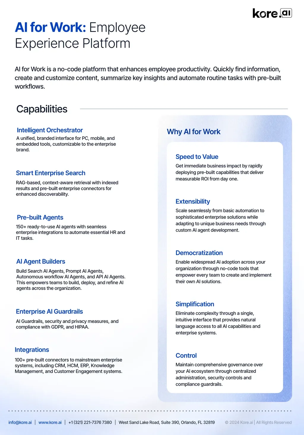 One Pager: AI for Work