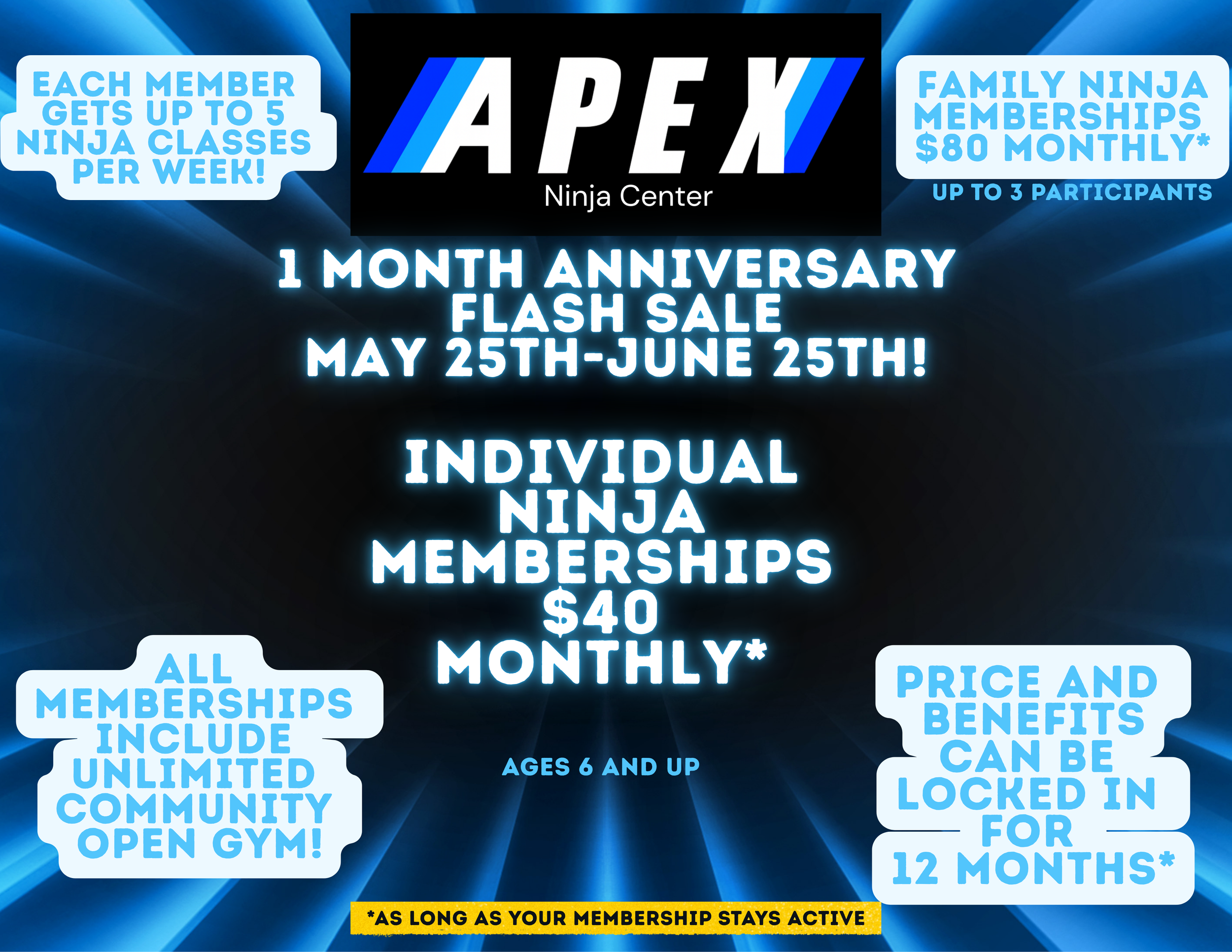 1 Month anniversary Flash sale May 25th-June 25th!.png